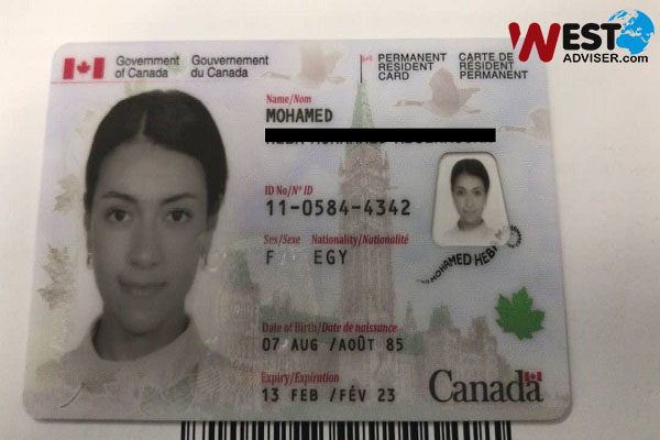 کارت اقامت کانادا